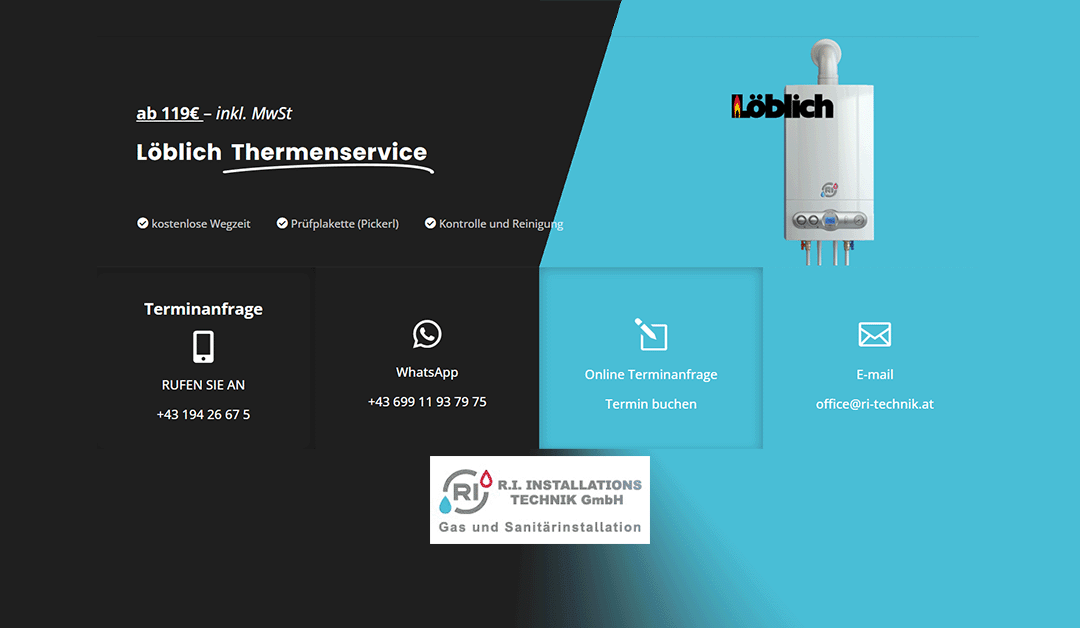 Löblich Thermenservice – Fachservice in Wien für Wiener Kunden