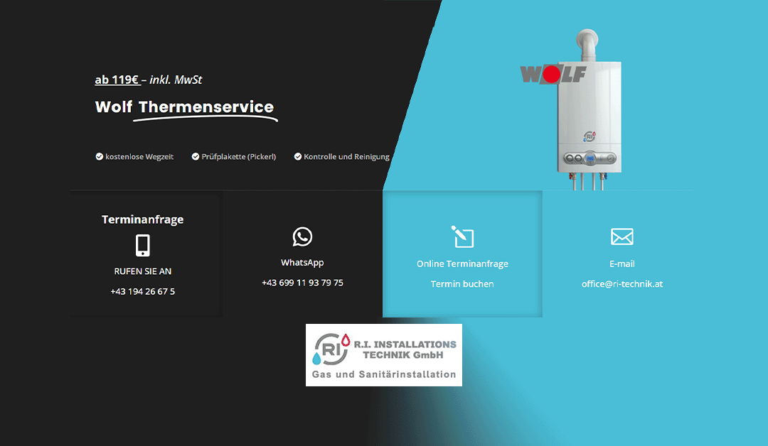 Wolf Thermenservice – Fachservice in Wien für Wiener Kunden
